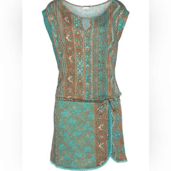 Lascana Women's Crochet Hem Summer Mini Dress - Size 8 - NWT - Picture 3 of 10